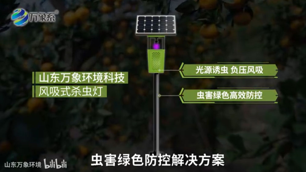 風(fēng)吸式太陽能殺蟲燈-利用誘蟲光源吸引昆蟲并通過設(shè)備機(jī)制捕獲或消滅